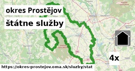 štátne služby, okres Prostějov