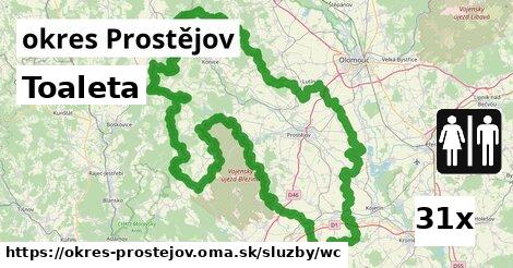 toaleta v okres Prostějov