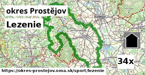 lezenie v okres Prostějov