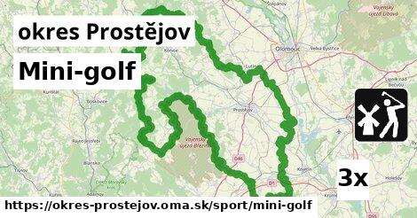 Mini-golf, okres Prostějov