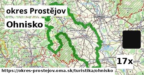 ohnisko v okres Prostějov