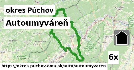 Autoumyváreň, okres Púchov