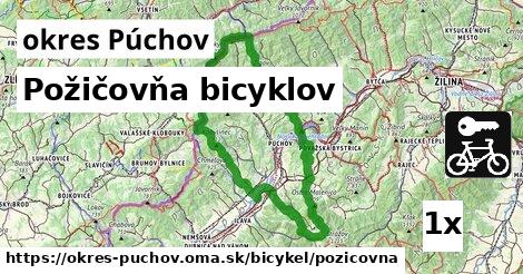 Požičovňa bicyklov, okres Púchov