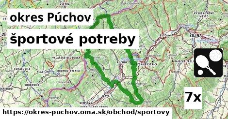 športové potreby, okres Púchov