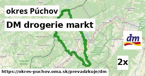 DM drogerie markt, okres Púchov
