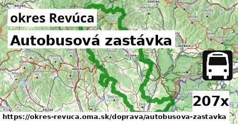 autobusová zastávka v okres Revúca