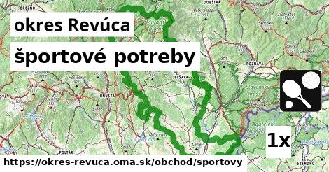 športové potreby, okres Revúca