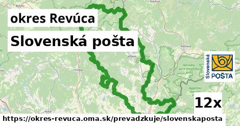 Slovenská pošta, okres Revúca