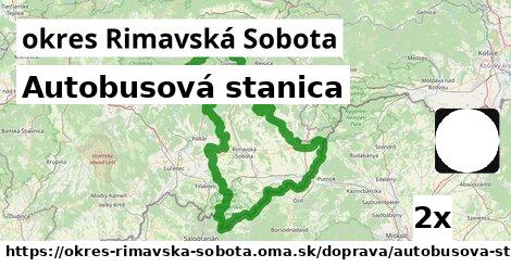 Autobusová stanica, okres Rimavská Sobota