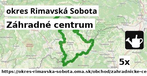 Záhradné centrum, okres Rimavská Sobota