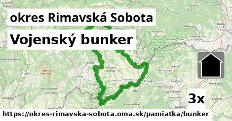 Vojenský bunker, okres Rimavská Sobota