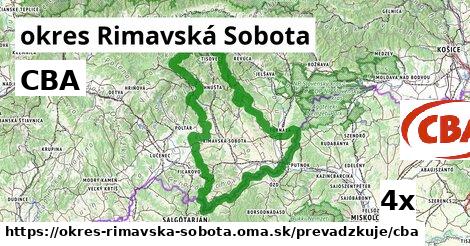 CBA, okres Rimavská Sobota