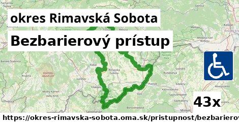 Bezbarierový prístup, okres Rimavská Sobota