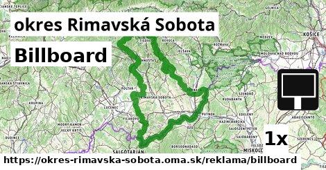 Billboard, okres Rimavská Sobota