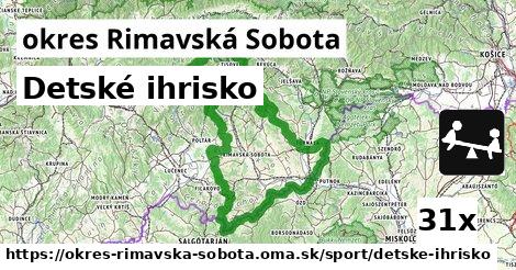 Detské ihrisko, okres Rimavská Sobota