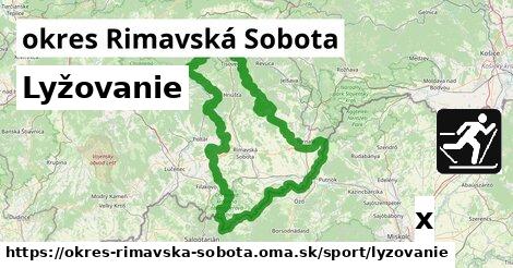 Lyžovanie, okres Rimavská Sobota