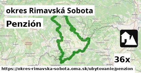 Penzión, okres Rimavská Sobota