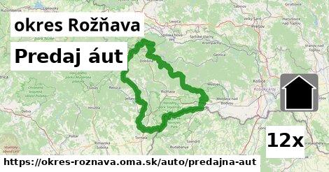 Predaj áut, okres Rožňava