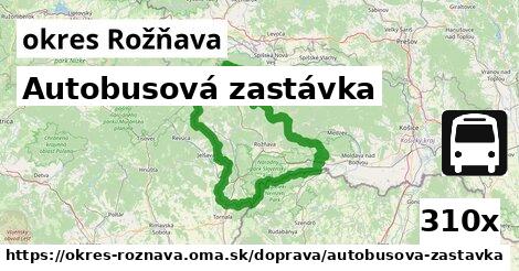 Autobusová zastávka, okres Rožňava