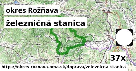 železničná stanica, okres Rožňava