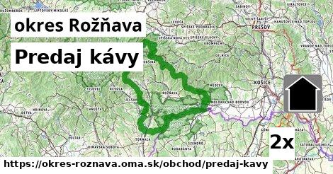 Predaj kávy, okres Rožňava