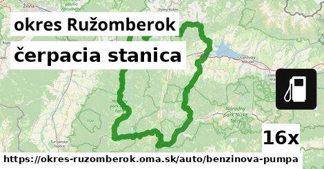 čerpacia stanica, okres Ružomberok