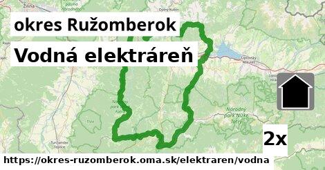 Vodná elektráreň, okres Ružomberok