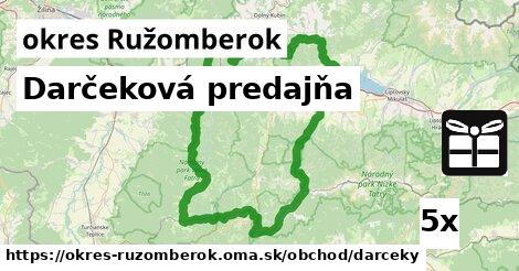 Darčeková predajňa, okres Ružomberok