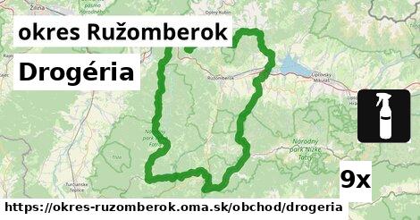 Drogéria, okres Ružomberok