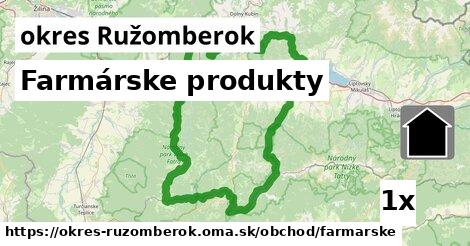 Farmárske produkty, okres Ružomberok