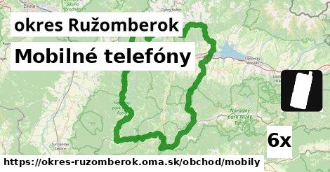 Mobilné telefóny, okres Ružomberok