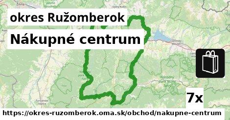 Nákupné centrum, okres Ružomberok