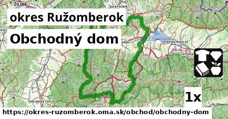 Obchodný dom, okres Ružomberok