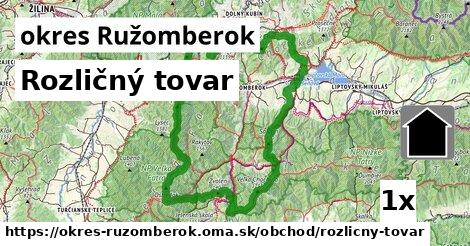 Rozličný tovar, okres Ružomberok