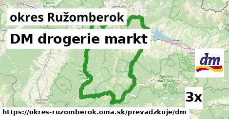 DM drogerie markt, okres Ružomberok