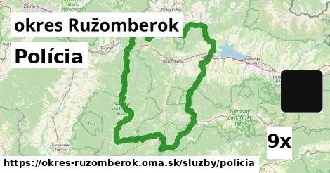 Polícia, okres Ružomberok