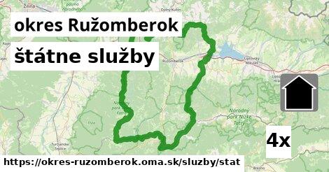 štátne služby, okres Ružomberok