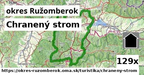 Chranený strom, okres Ružomberok