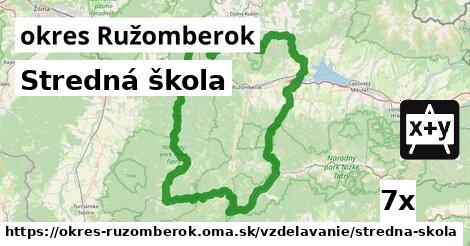 Stredná škola, okres Ružomberok