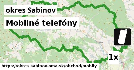 Mobilné telefóny, okres Sabinov
