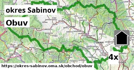 Obuv, okres Sabinov
