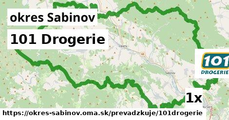 101 Drogerie, okres Sabinov