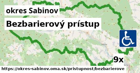 Bezbarierový prístup, okres Sabinov