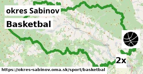 Basketbal, okres Sabinov