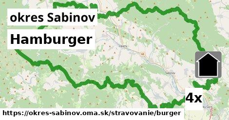 Hamburger, okres Sabinov