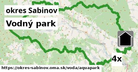 Vodný park, okres Sabinov