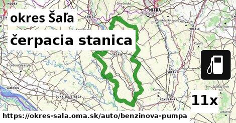 čerpacia stanica, okres Šaľa