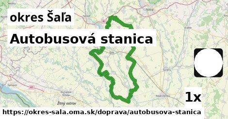 Autobusová stanica, okres Šaľa