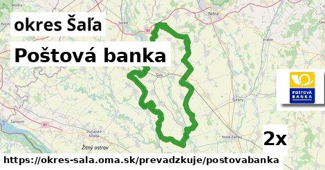 Poštová banka, okres Šaľa