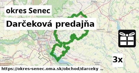 Darčeková predajňa, okres Senec